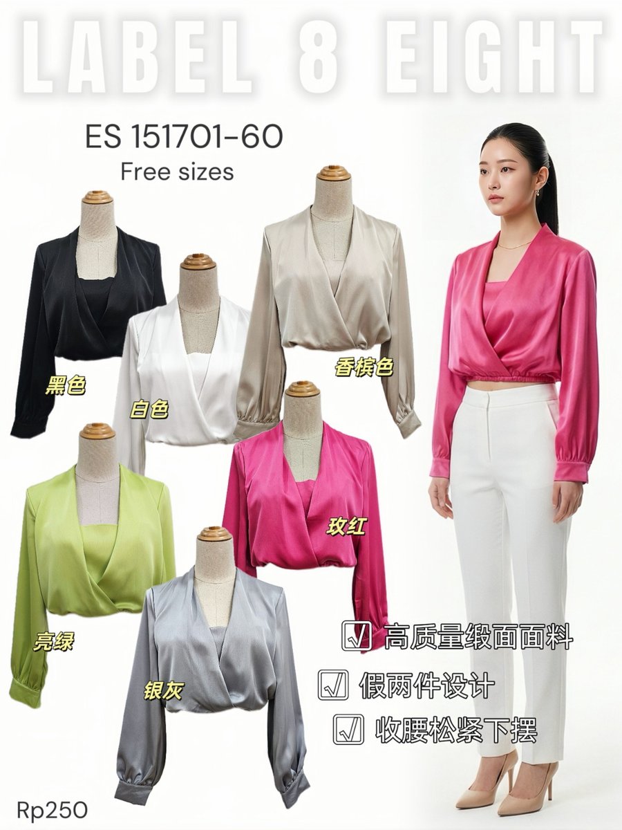 LABEL EIGHT ES151701 TOP
