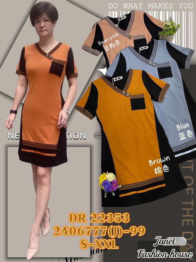 DR FASHION DR22353 DRESS