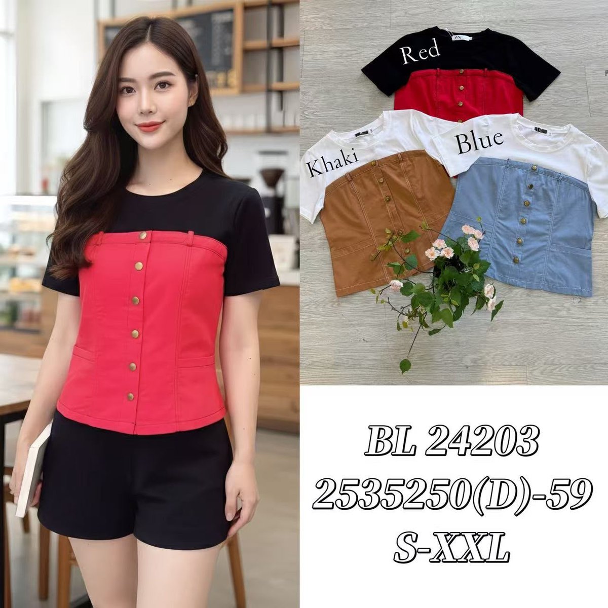 DR FASHION BL24203 TOP