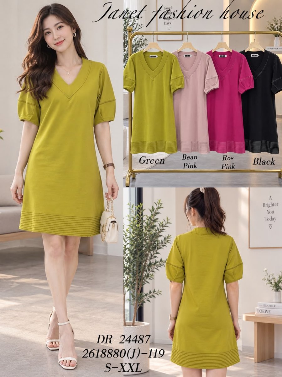 DR FASHION DR24487 DRESS