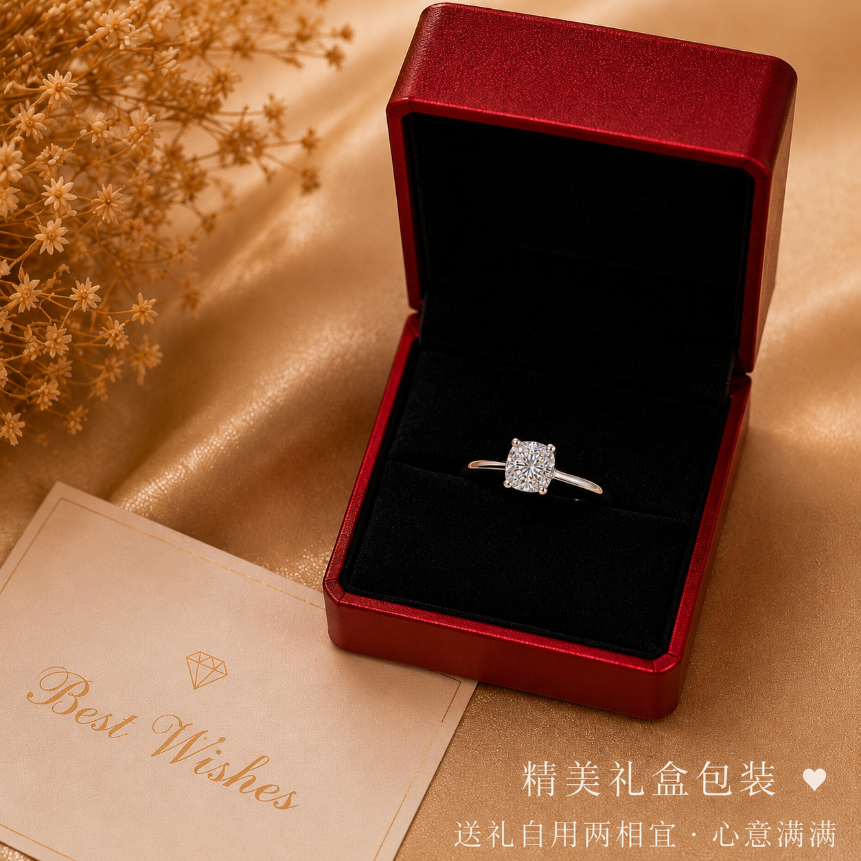 MOISSANITE DA421 RING